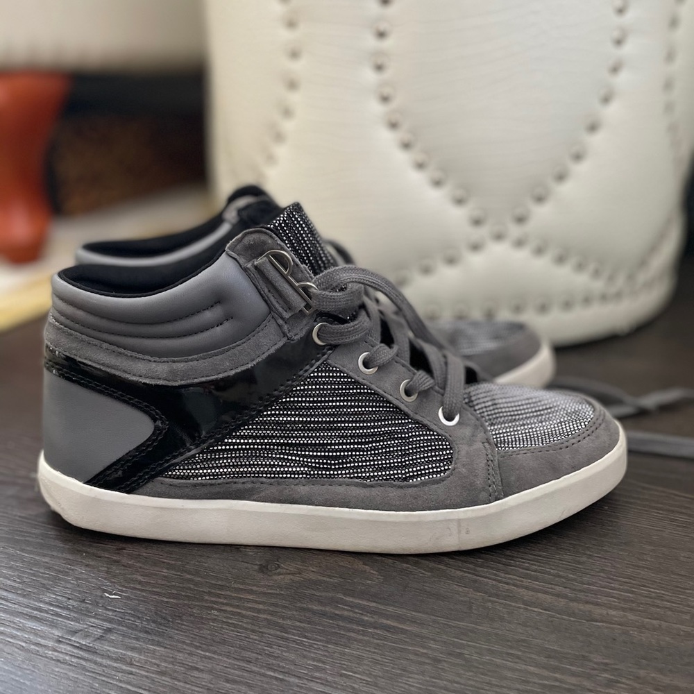 Calvin Klein Metallic Silver High Tops